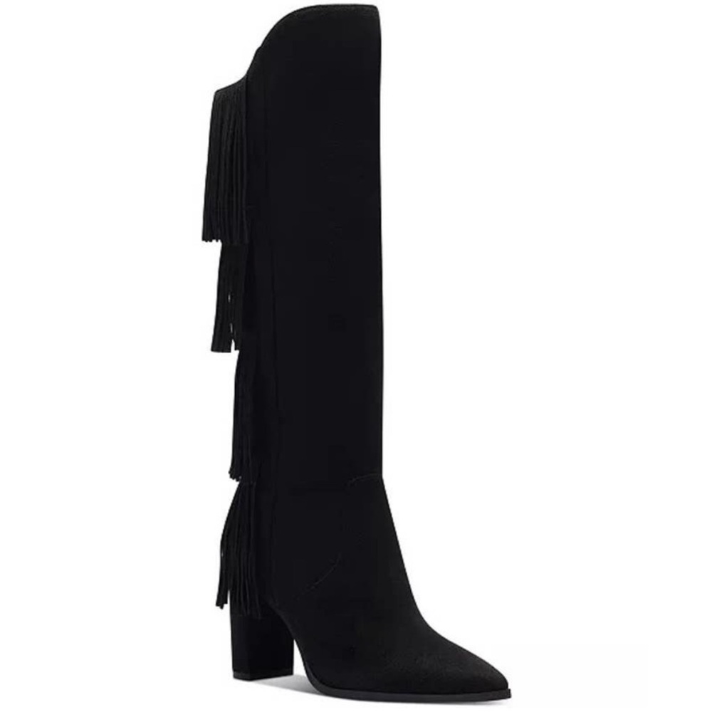 INC International Concepts Black Fringe Yomesaf Boots